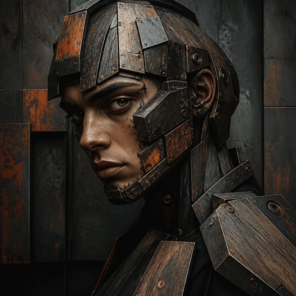 Industrial Furniture Art AI art example