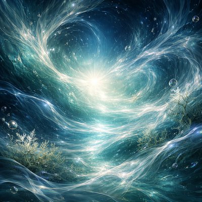 “In the beginning God created the heaven and the earth. And the earth was without form, and void; and darkness was upon the face of the deep. And the Spirit of God moved upon the face of the waters.” (Genesis 1:1-2, KJV)
