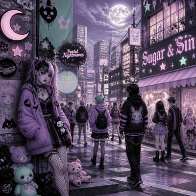 urban street with city activity