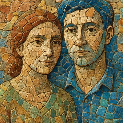 portrait of two people together