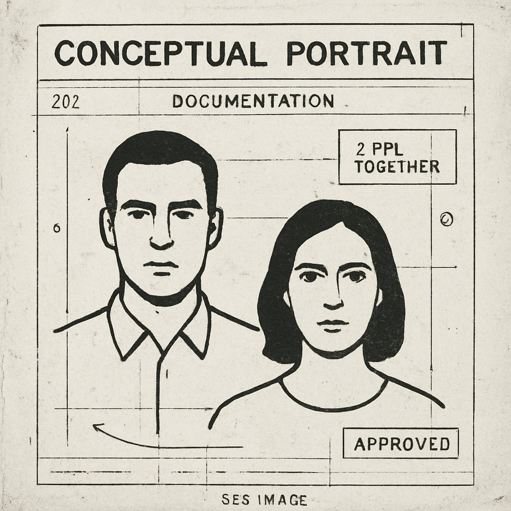 portrait of two people together