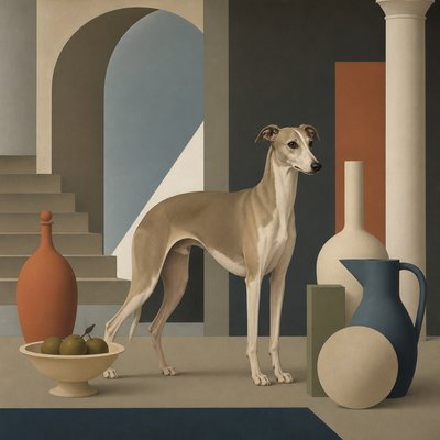 animal standing in natural pose — Purism Art Style