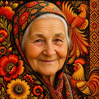 close-up portrait of an elderly person with expressive weathered features