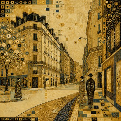 Vienna Secession Art Style Style Transfer Example