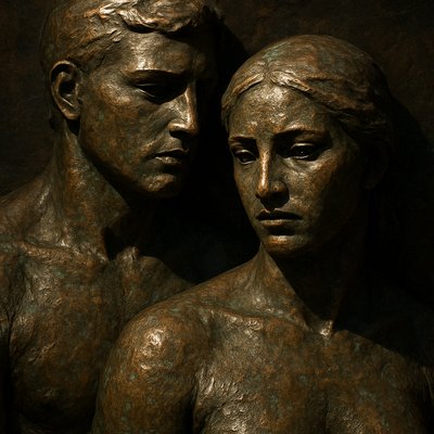 portrait of two people together