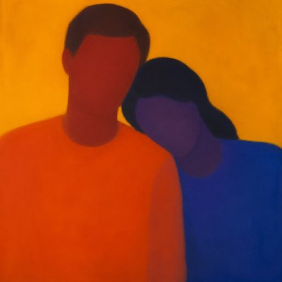 portrait of two people together