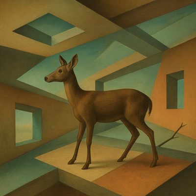 animal standing in natural pose