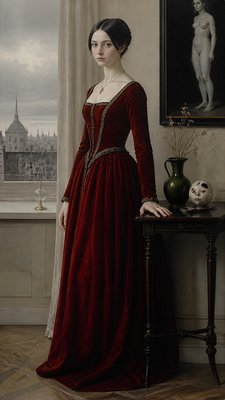 full-length portrait of an elegant figure