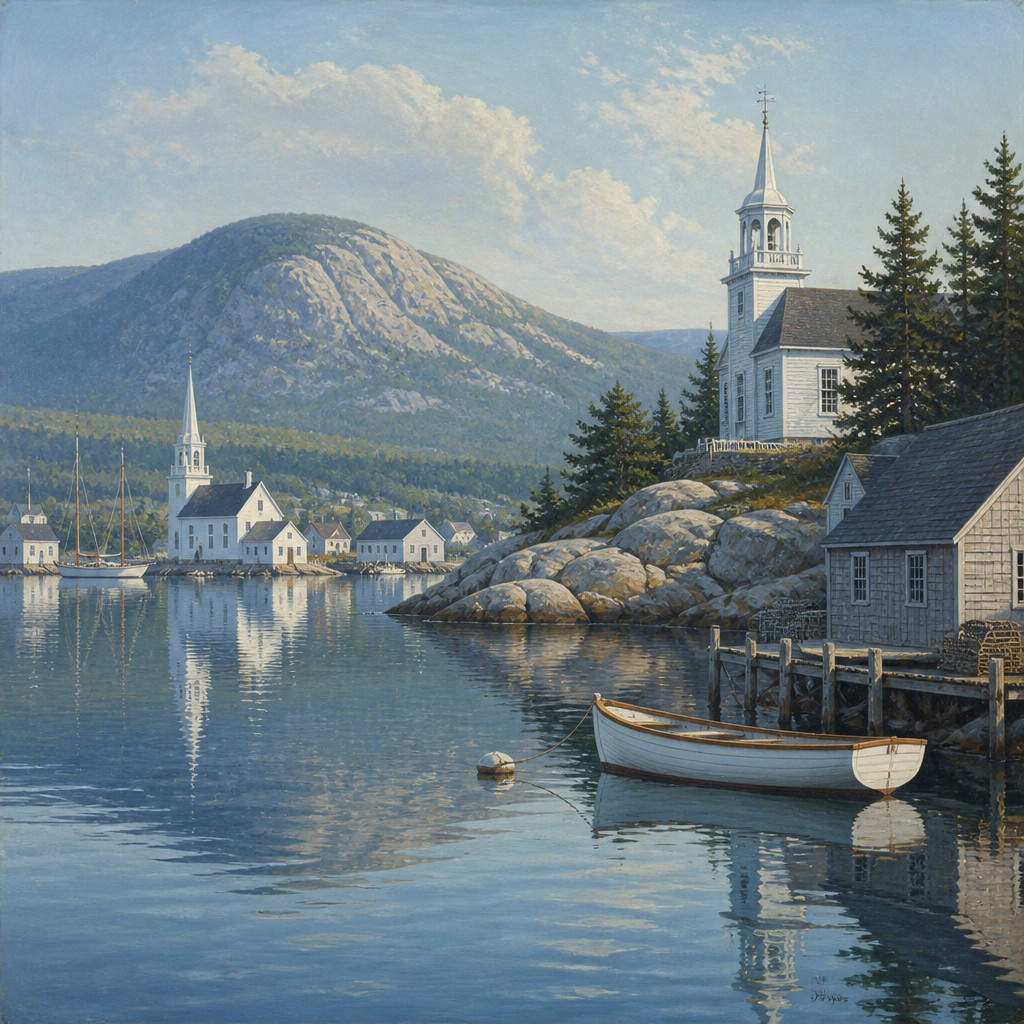 New England Maritime Art Style example artwork 2