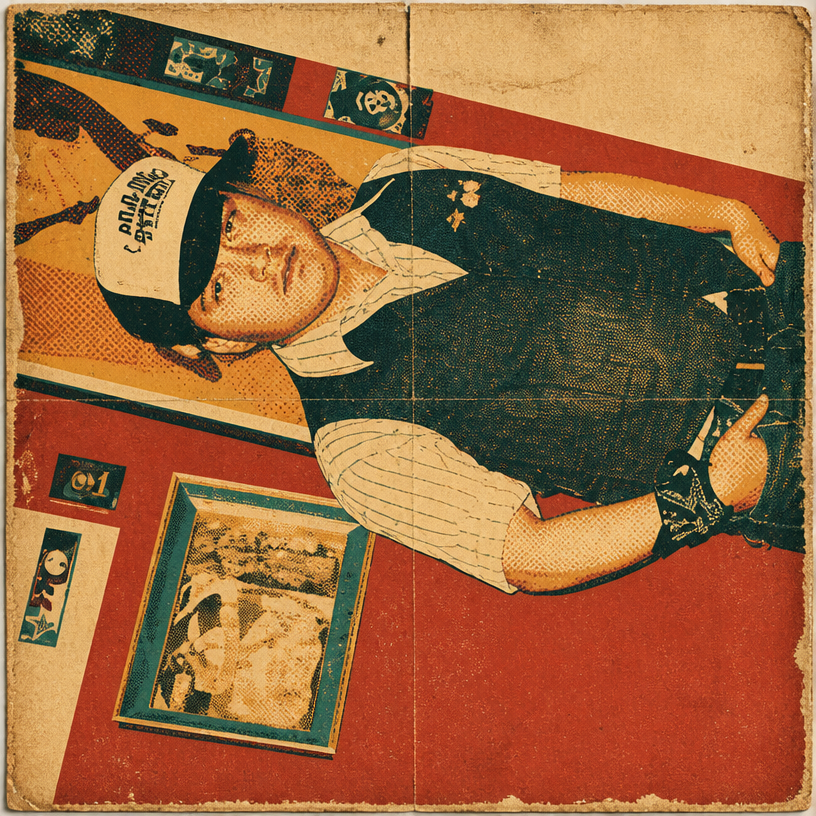 a man laying on the floor with a baseball cap on