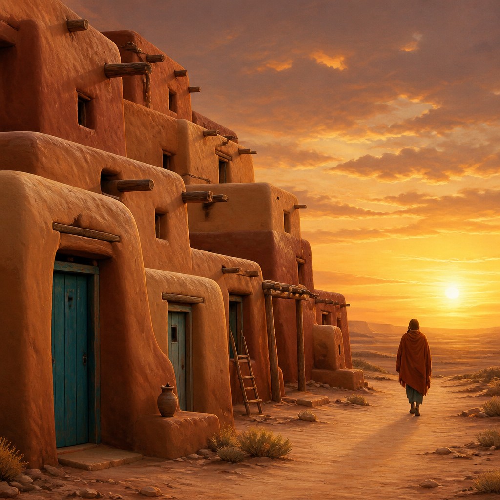 a solitary figure walking toward a glowing horizon across an empty plain, moody atmosphere, no text or lettering