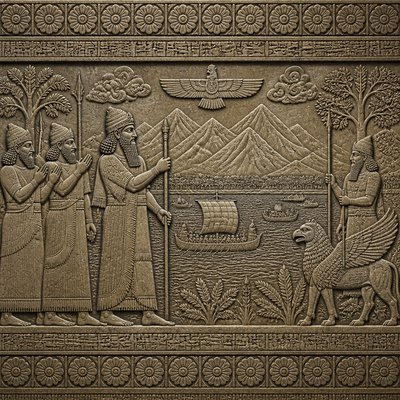 Mesopotamian Relief Art Style 2