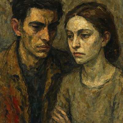 portrait of two people together