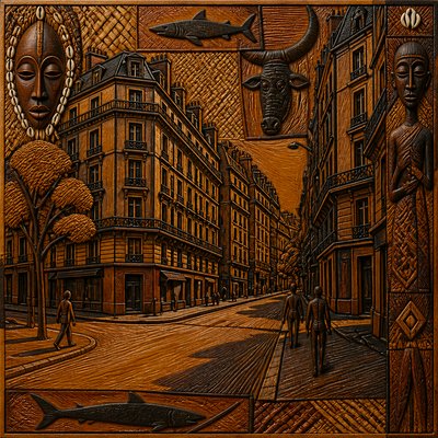 Guinea-Bissau Art Style Style Transfer Example