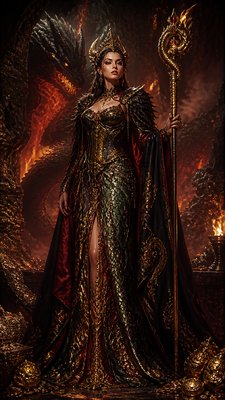 full-length portrait of an elegant figure