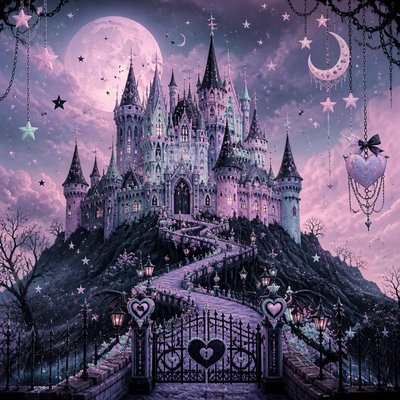 majestic castle on a hilltop