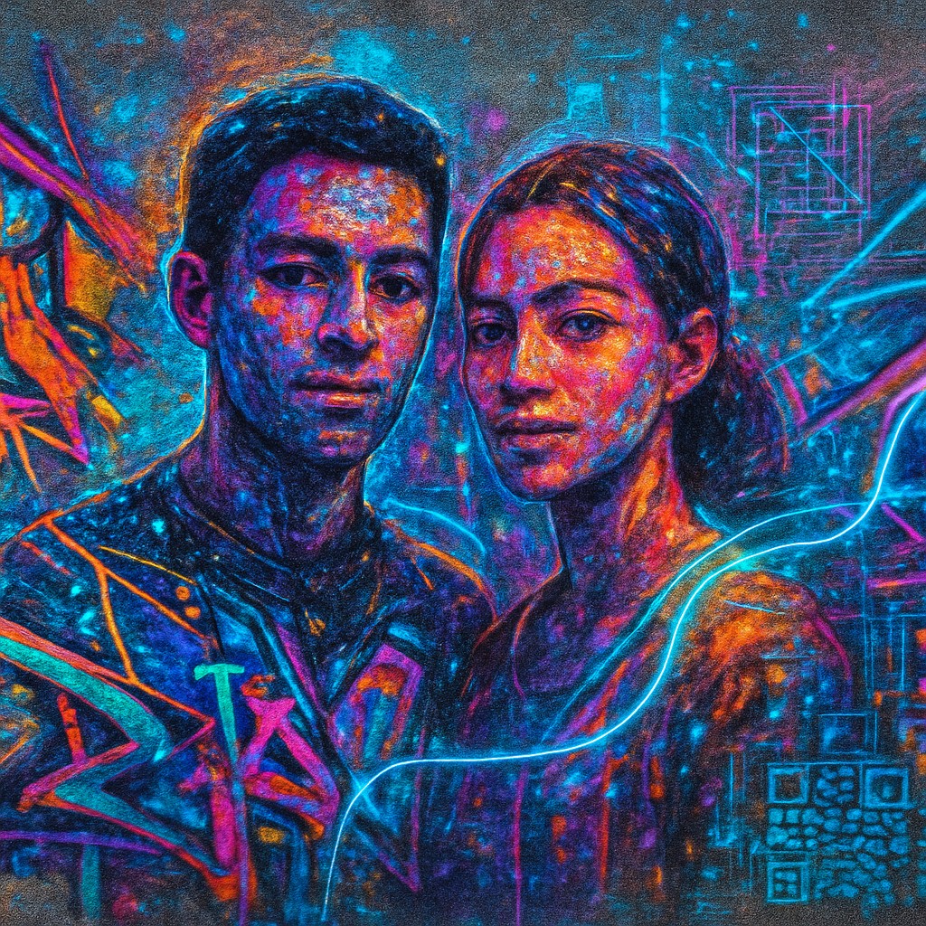 portrait of two people together
