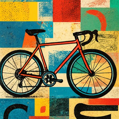 bicyle resting against a wall
