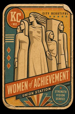 a vintage poster advertising women of achievement