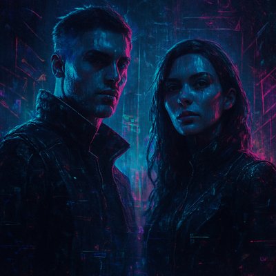 portrait of two people together