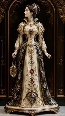 full-length portrait of an elegant figure