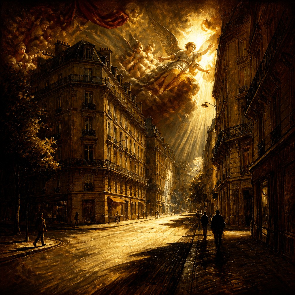 Second photo transformed to Baroque Religious Art style