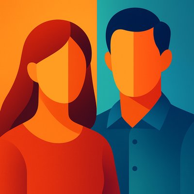 portrait of two people together