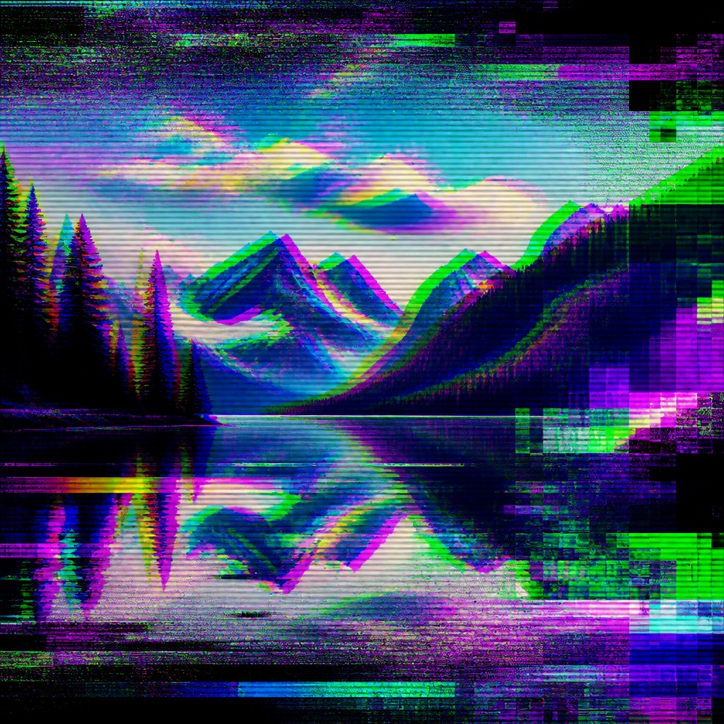 serene landscape with mountains and water