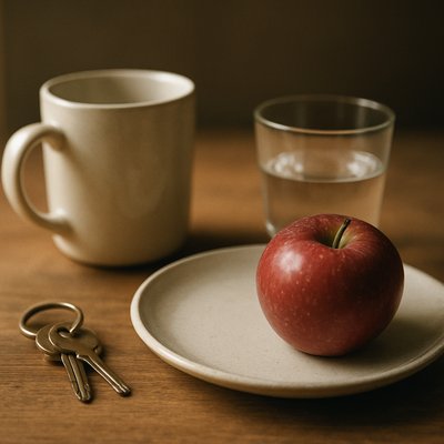 still life with everyday objects