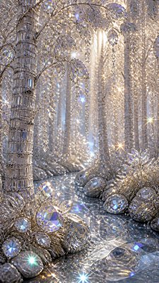 a serene birch forest in soft morning light, no people, no text
