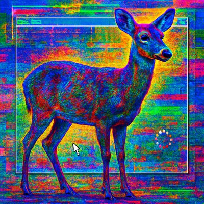 animal standing in natural pose