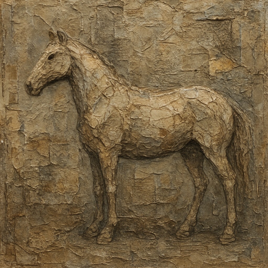 animal standing in natural pose