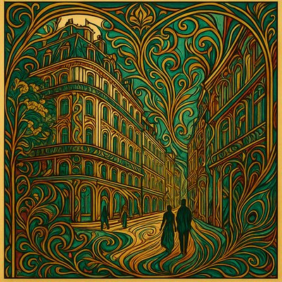 Art Nouveau Style Style Transfer Example