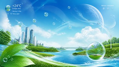 sweeping panoramic landscape with a dramatic sky