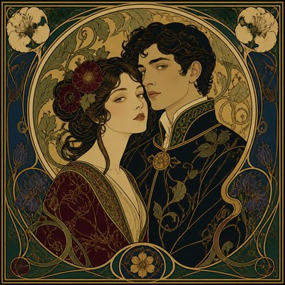 portrait of two people together