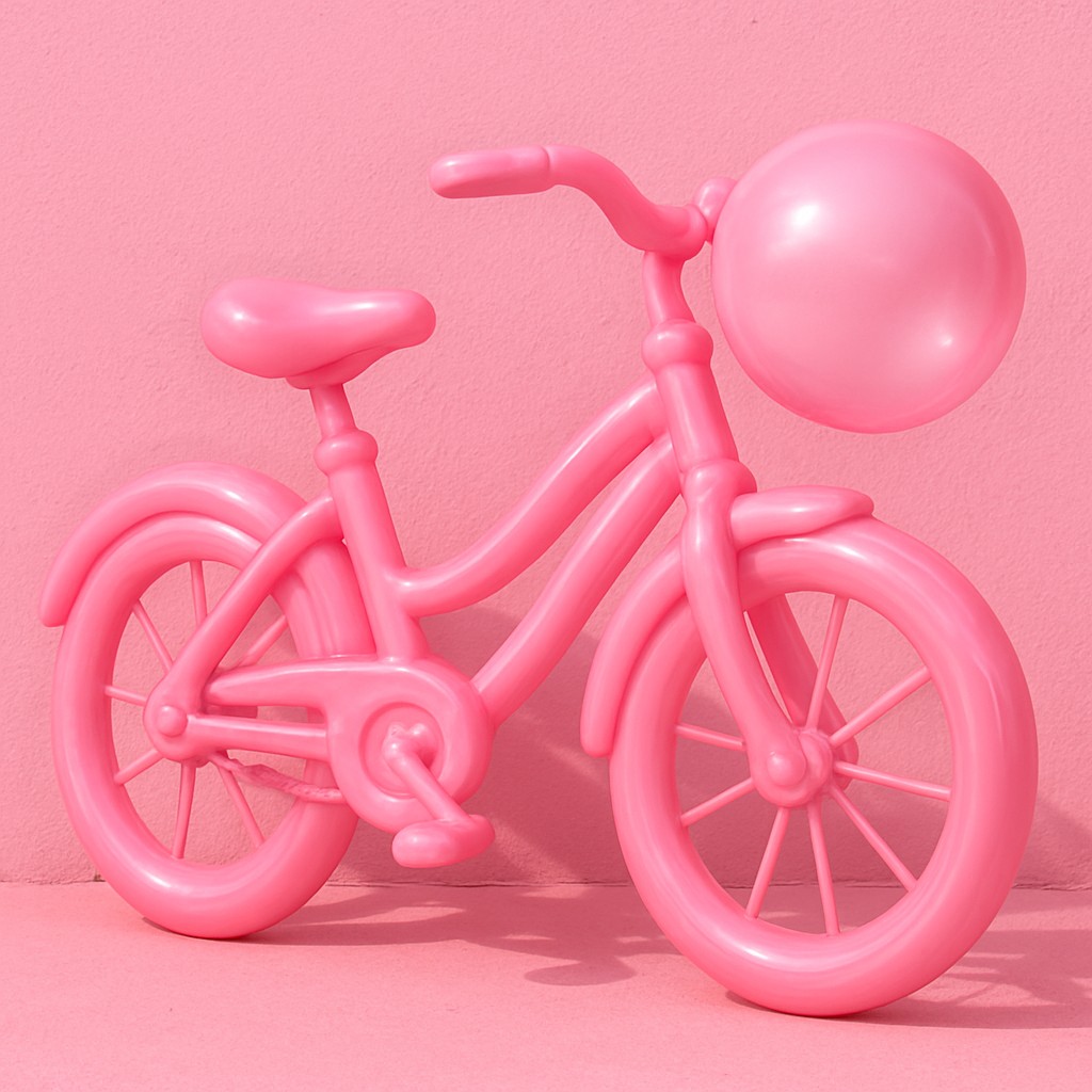 bicyle resting against a wall