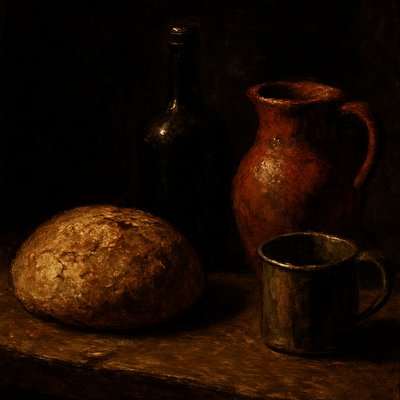 still life with everyday objects