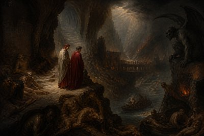 Dante's descent into hell
