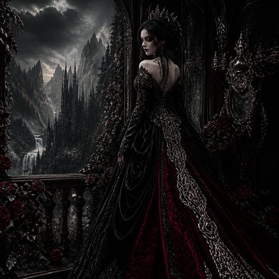 wide landscape with natural scenery — Gothic Fashion Design