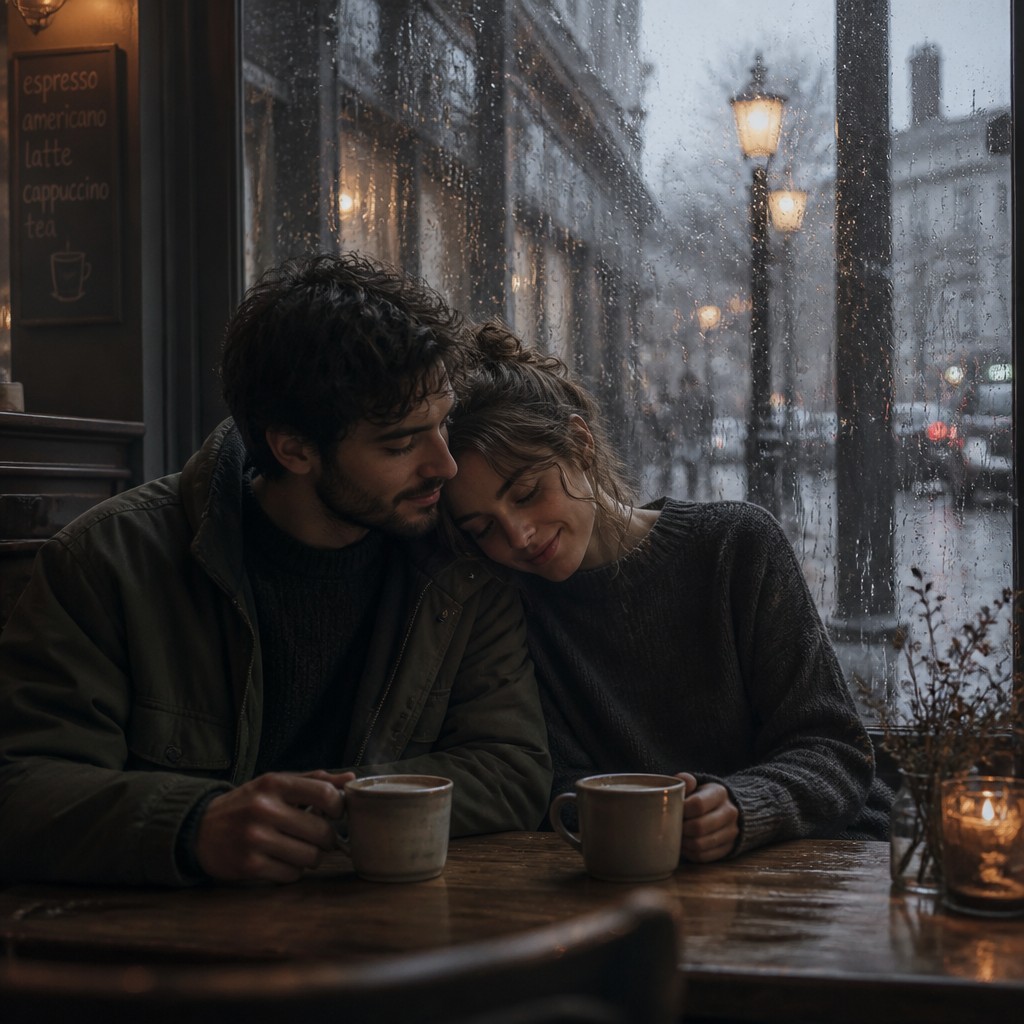 portrait of two people together — Rainy Day Aesthetic
