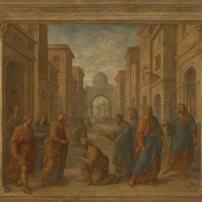urban street with city activity