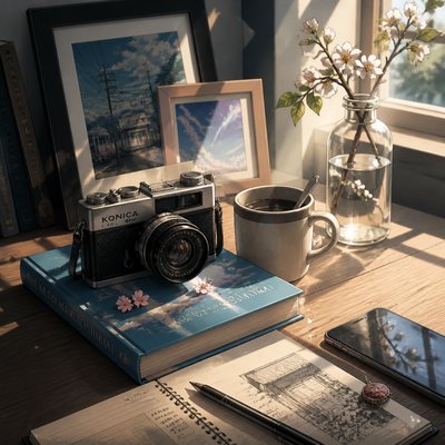 still life with everyday objects