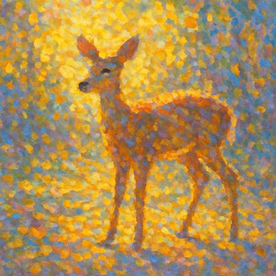 animal standing in natural pose