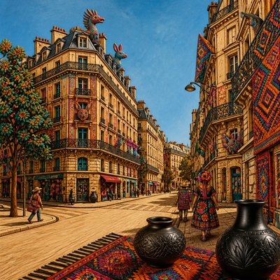 Oaxaca Art Style Style Transfer Example
