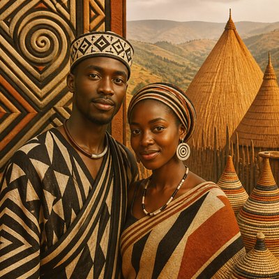 portrait of two people together