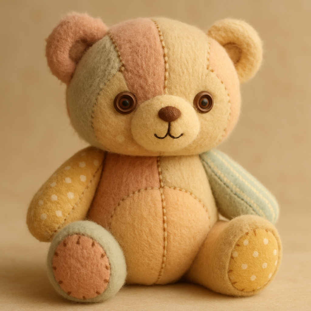 Patchwork teddy bear