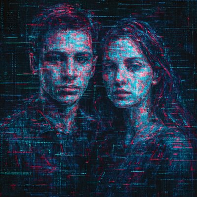 portrait of two people together