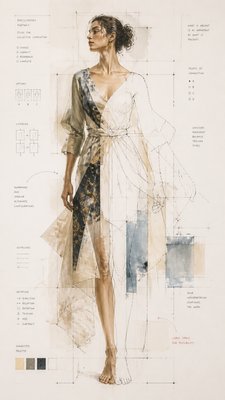 full-length portrait of an elegant figure