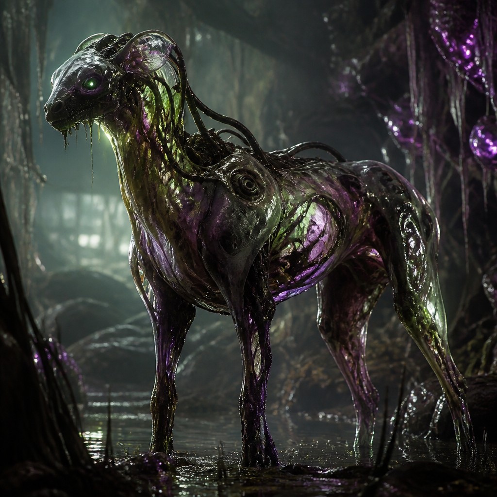 animal standing in natural pose