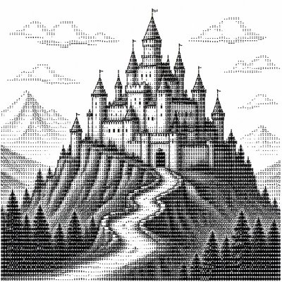 majestic castle on a hilltop